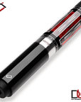 Baguette de billard Cuetec Cynergy Nineball Series, noir encre (Ink Black), grip en cuir pleine fleur, 12,5 mm, 19 oz