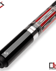 Baguette de billard Cuetec Cynergy Nineball Series, gris requin (Shark Gray Stain), grip en cuir pleine fleur, 11,8 mm, 19 oz