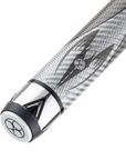 POISON MAELITH POOL CUE WITH CARBON FIBER SHAFT - DARK/LIGHT GREY - NO WRAP 12.4MM 19OZ