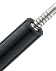 POISON VX BREAK/JUMP CUE WITH VENOM CARBON FIBER SHAFT - BLACK/GREY - TRI-COLOR GTX PATTERN WRAP 13MM 19OZ
