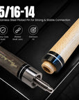 BALABUSHKA BREAK/JUMP CUE GBJBK-2 NO WRAP BLACK/WOOD 13MM 19OZ