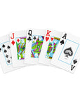 COPAG NEOTERIC PLASTIQUE POKER DECK CARDS 1546 JUMGO RED AND BLUE AND GREEN