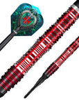 SHOT FUTURE KNIGHTS DREADHEART SOFT TIP DART SET - 90% TUNGSTEN BARRELS