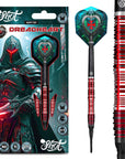 SHOT FUTURE KNIGHTS DREADHEART SOFT TIP DART SET - 90% TUNGSTEN BARRELS