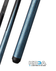 KODA SPORT SNEAKY PETE POOL CUE LD7 REV. SHAFT CARBON BLUE AND BLACK NO WRAP 11.75MM 19OZ