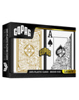 COPAG PLASTIC BRIDGE DECK OF CARDS LAGACY JUMBO BLACK AND GOLD
