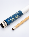 BAGUETTE DE BILLARD PEARSON PK SERIES - FLÈCHE EN CARBONE BLEUE AVEC POIGNÉE BLANCHE 11.8MM 19OZ