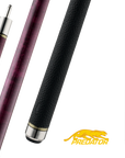 PREDATOR BUTT 10K DEEP VIOLET STAINED CURLY MAPLE UNI-LOC LEATHER LUXE WRAP (SHAFT NON INCLUDED) - LIMITED EDITION