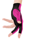 PREDATOR SECOND SKIN PREMIUM FINGERLESS PINK/BLACK BILLIARD GLOVE - LEFT HAND ONLY