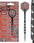 SHOT WARRIOR AWE STEEL TIP DART SET - 90% TUNGSTEN BARRELS