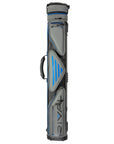 LUCASI RIVAL HARD CUE CASE GREY AND BLUE 3B 4S