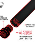 KODA SPORT SNEAKY PETE POOL CUE LD7 REV. SHAFT CARBON BLUE AND BLACK NO WRAP 11.75MM 19OZ