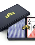 COPAG EXPORT PLASTIC POKER DECK CARDS JUMBO RED AND BLUE