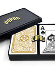 COPAG PLASTIC BRIDGE DECK OF CARDS LAGACY JUMBO BLACK AND GOLD