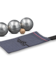 OBUT SET OF THREE PÉTANQUE BOULES JB VINTAGE DUAL