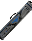 LUCASI RIVAL HARD CUE CASE GREY AND BLUE 4B 8S WITH STAND