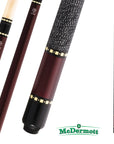 MCDERMOTT POOL CUE LUCKY SERIES L10 METALLIC RED 13MM 19OZ
