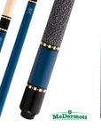 MCDERMOTT POOL CUE LUCKY SERIES L11 BLUE 13MM 19OZ