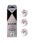 LION BALLS 3 STAR WHITE 40MM