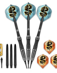 SHOT SCIMITAR SOFT TIP DARTS SET-PROFESSIONAL STAINLESS STEEL