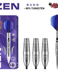 ZEN BUDO STEEL TIP DART SET-80%-TUNGSTEN BARRELS