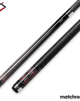 Baguette de billard Cuetec Cynergy Nineball Series, noir encre (Ink Black), grip en cuir pleine fleur, 11,8 mm, 19 oz