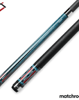 BAGUETTE DE BILLARD CUETEC CYNERGY NINEBALL SERIES - BLEU INDIGO - GRIP EN CUIR PLEINE FLEUR - 12,5 MM - 19 OZ