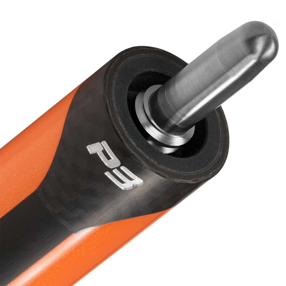 PREDATOR BUTT P3 FLARE ORANGE UNI-LOC QUICK RELEASE LEATHER LUXE WRAP (SHAFT NON INCLUDED) - LIMITED EDITION