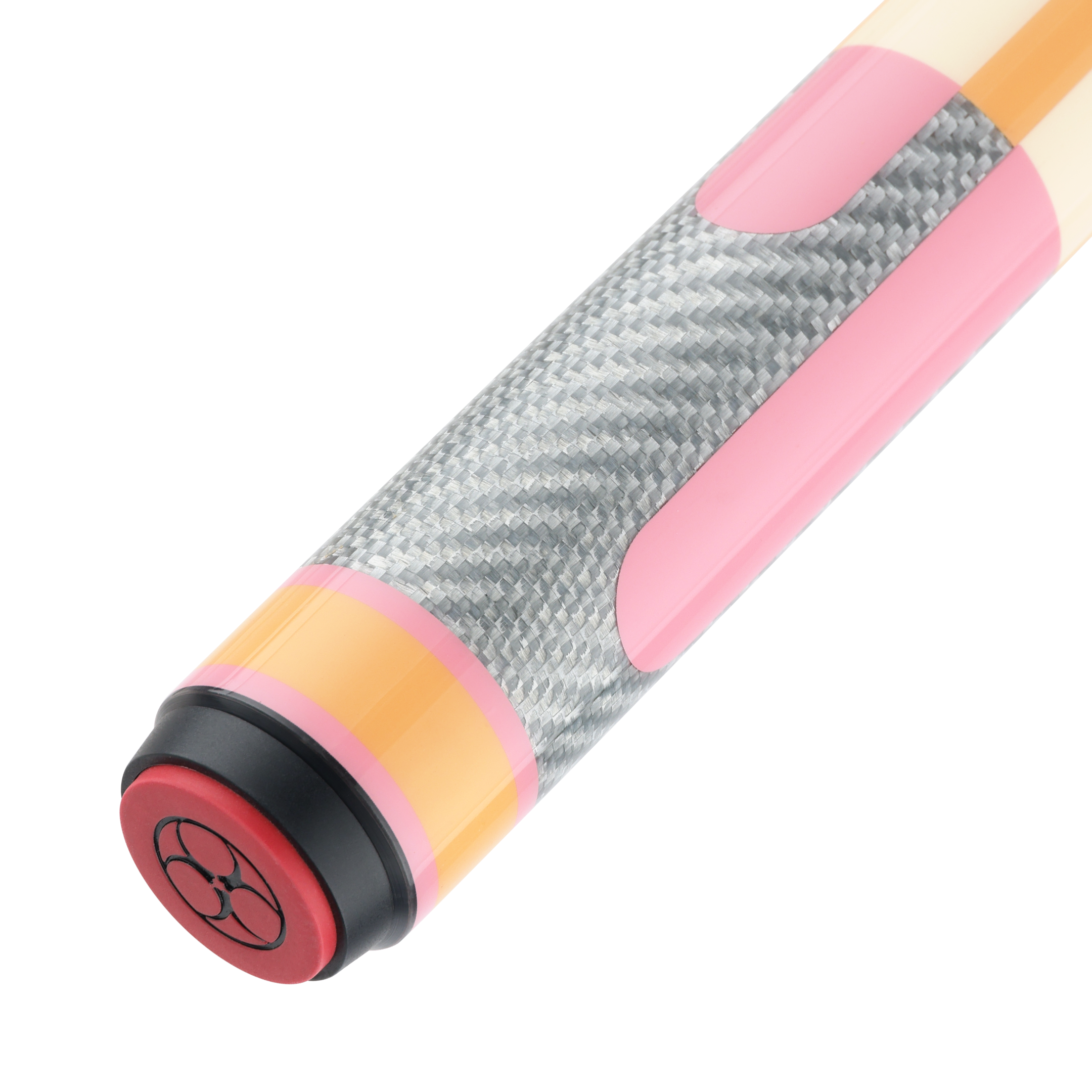 BAGUETTE DE BILLARD POISON CANDY SUGAR AVEC FLÈCHE EN FIBRE DE CARBONE - PÊCHE/ROSE - SANS WRAP 12.4MM 19OZ