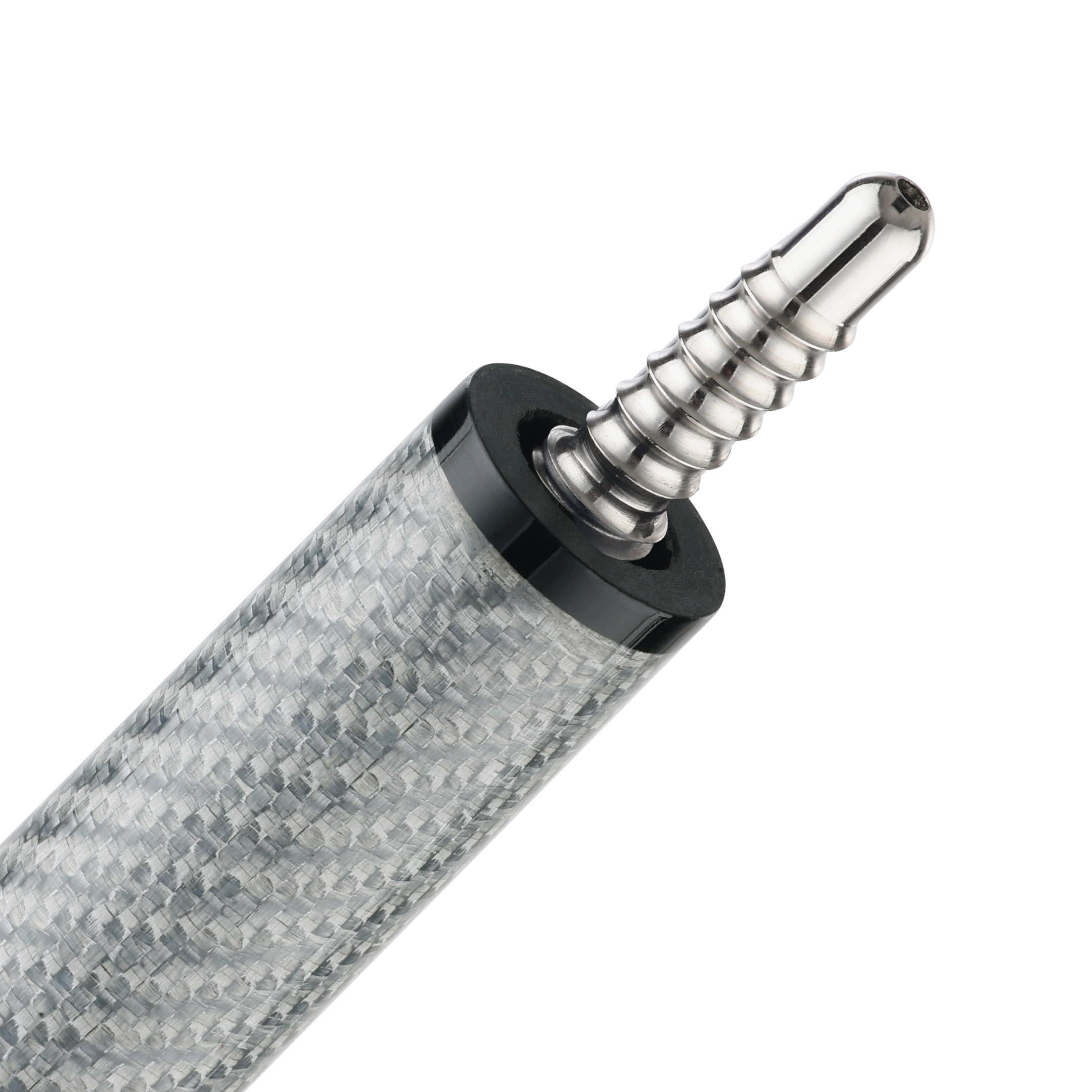 POISON VX BREAK/JUMP CUE WITH VENOM CARBON FIBER SHAFT - GREY/BLACK - TRI-COLOR GTX PATTERN WRAP 13MM 19OZ