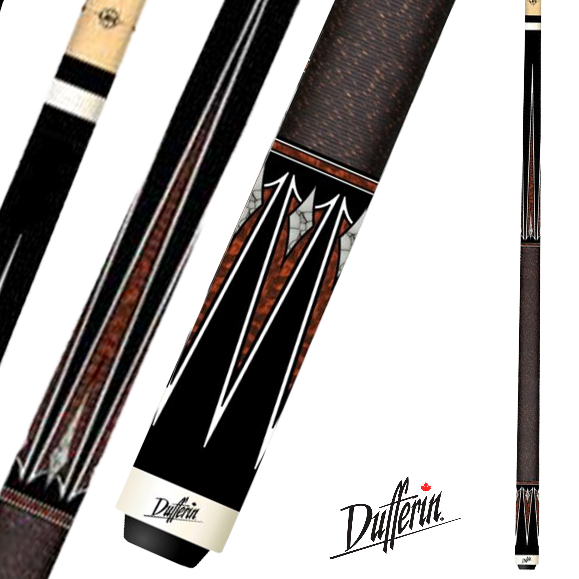 DUFFERIN POOL CUE 500 SERIES ORANGE 543 TECH SHAFT 13MM 19OZ