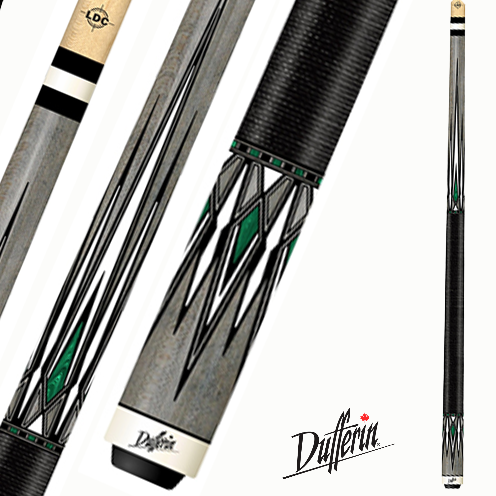 DUFFERIN POOL CUE 500 SERIES GREY 548 TECH SHAFT 13MM 19OZ