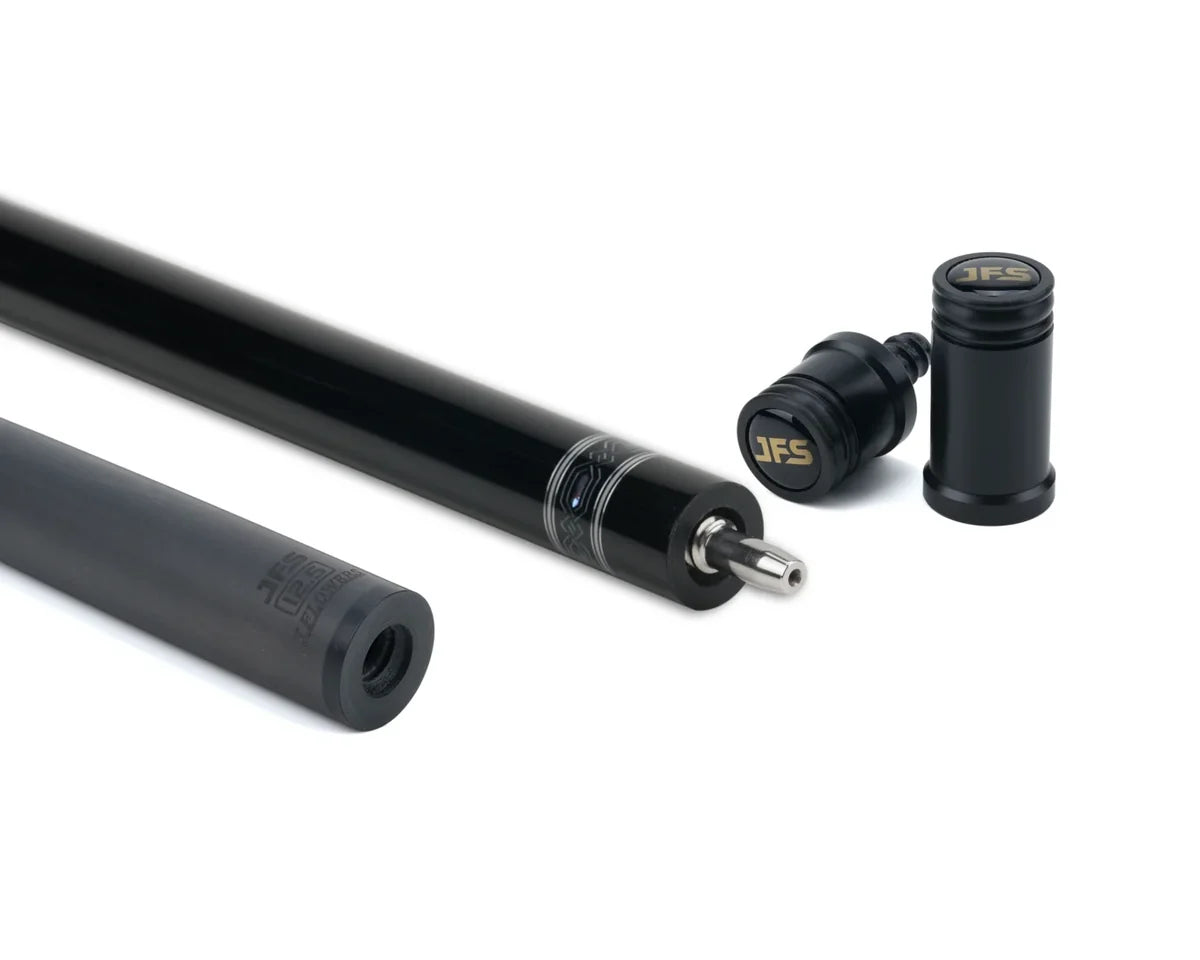 J FLOWERS CADEN POOL CUE EBONY BLACK CARBON FIBER SHAFT 13MM 190Z