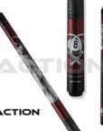 ACTION ADVENTURE POOL CUE ADV102 BURGUNDY REAPER 19OZ 13MM