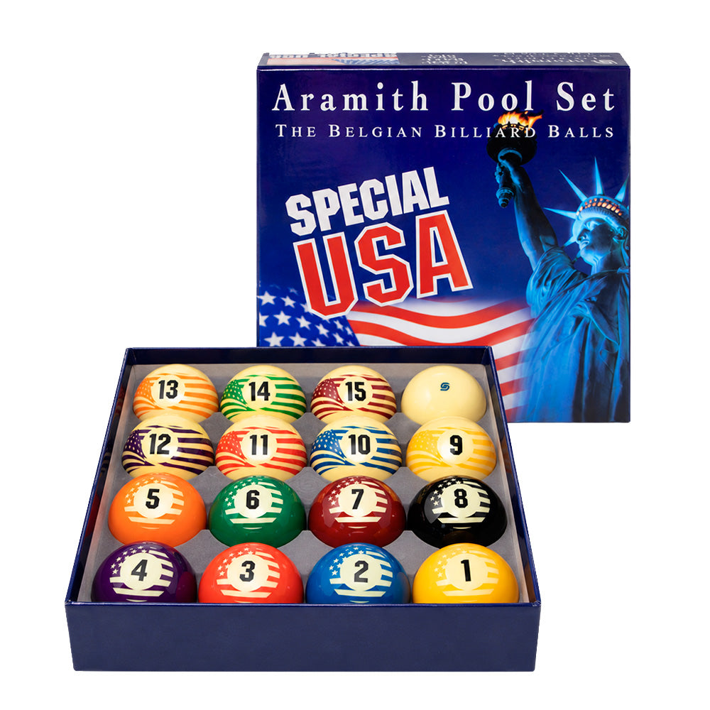 ARAMITH SPECIAL USA POOL BALL SET 2 1/4'' – LIMITED EDITION