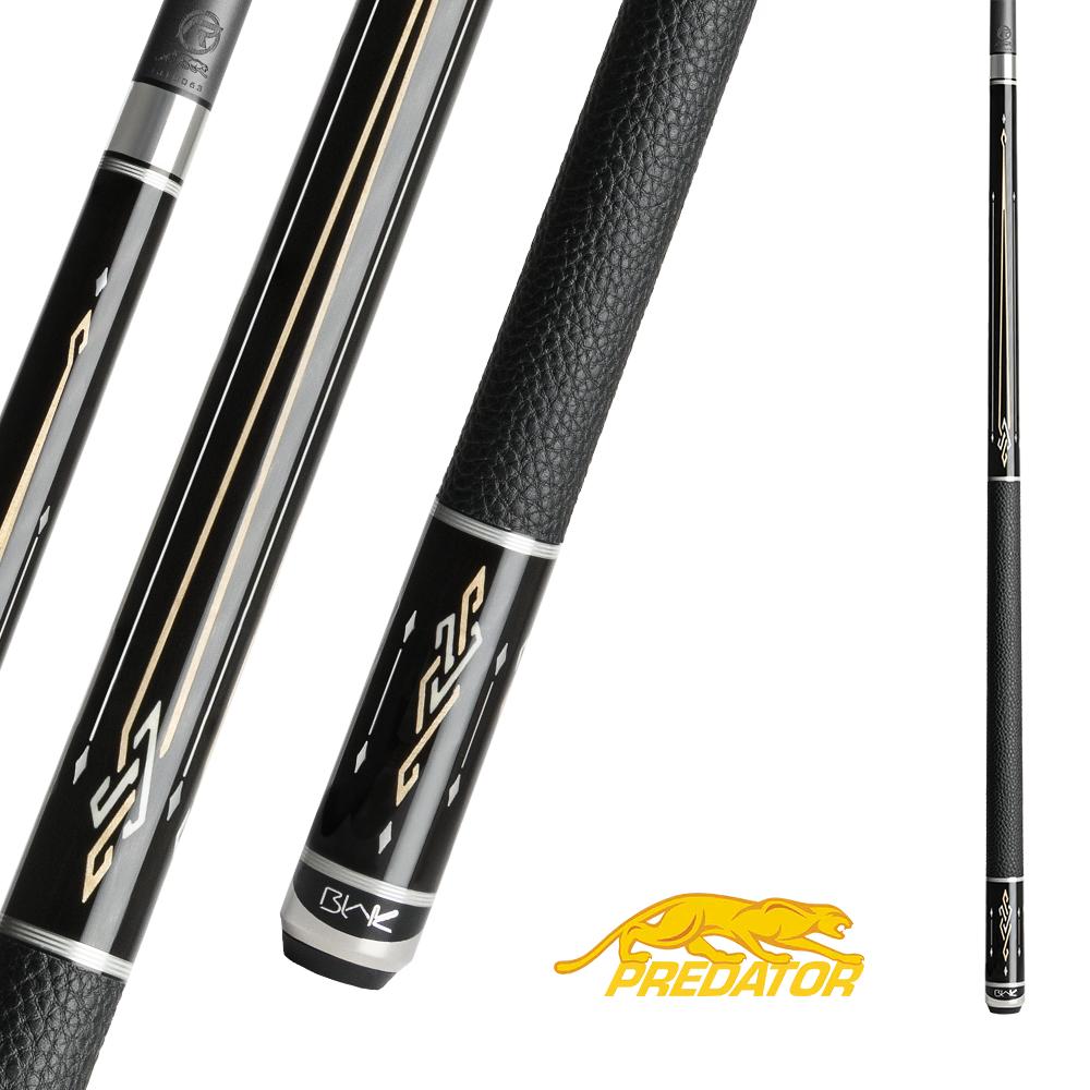 PREDATOR BUTT BLAK 1 EBONY BLACK/PATTERNS UNI-LOC LEATHER WRAP (SHAFT NON INCLUDED)
