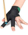 MCDERMOTT BILLIARD GLOVE BLACK GREEN LEFT HAND