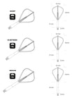 SHOT 1 PIECE CLEAR - KITE TIP DART