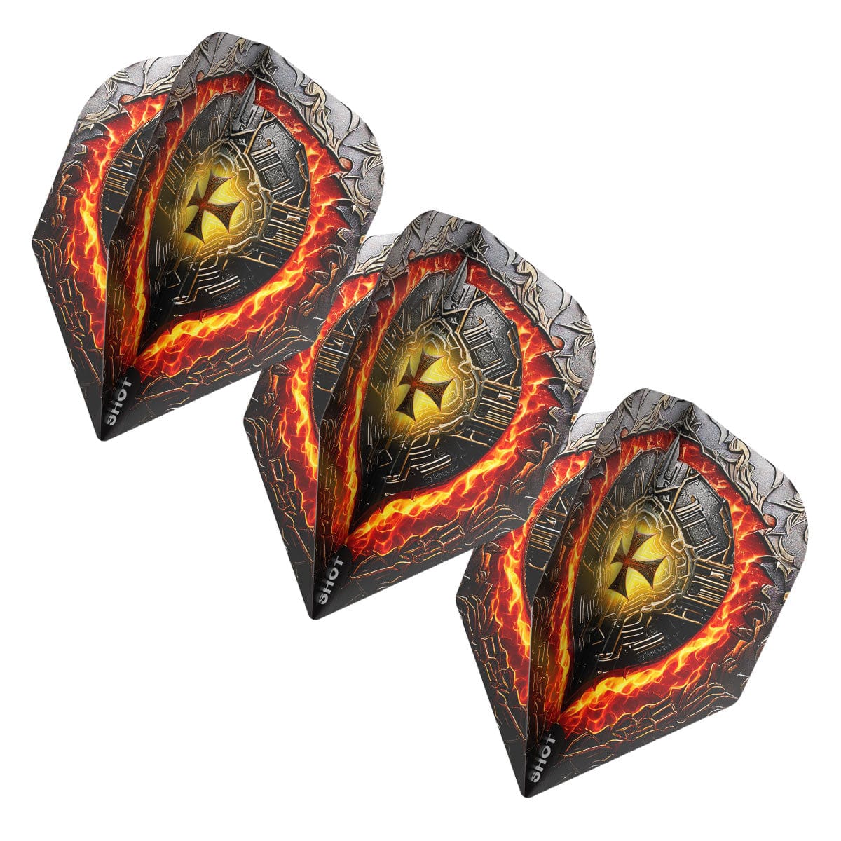 SHOT FUTURE KNIGHTS HACHETTE DART FLIGHT SET - SMALL STANDARD