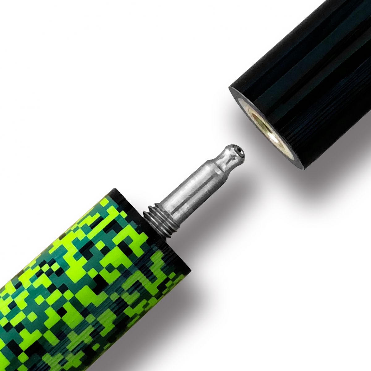 BAGUETTE DE BILLARD RAID SAUT ET CASSE NOIR ET VERT 13.5MM 19OZ