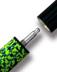 BAGUETTE DE BILLARD RAID SAUT ET CASSE NOIR ET VERT 13.5MM 19OZ