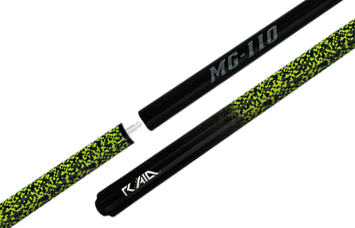 BAGUETTE DE BILLARD RAID SAUT ET CASSE NOIR ET VERT 13.5MM 19OZ