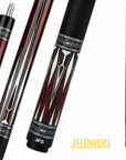 BAGUETTE DE BILLARD J FLOWER ARDEN PRESTIGE BRUNE FLÈCHE CARBONE 13MM 19OZ - ÉDITION LIMITÉ