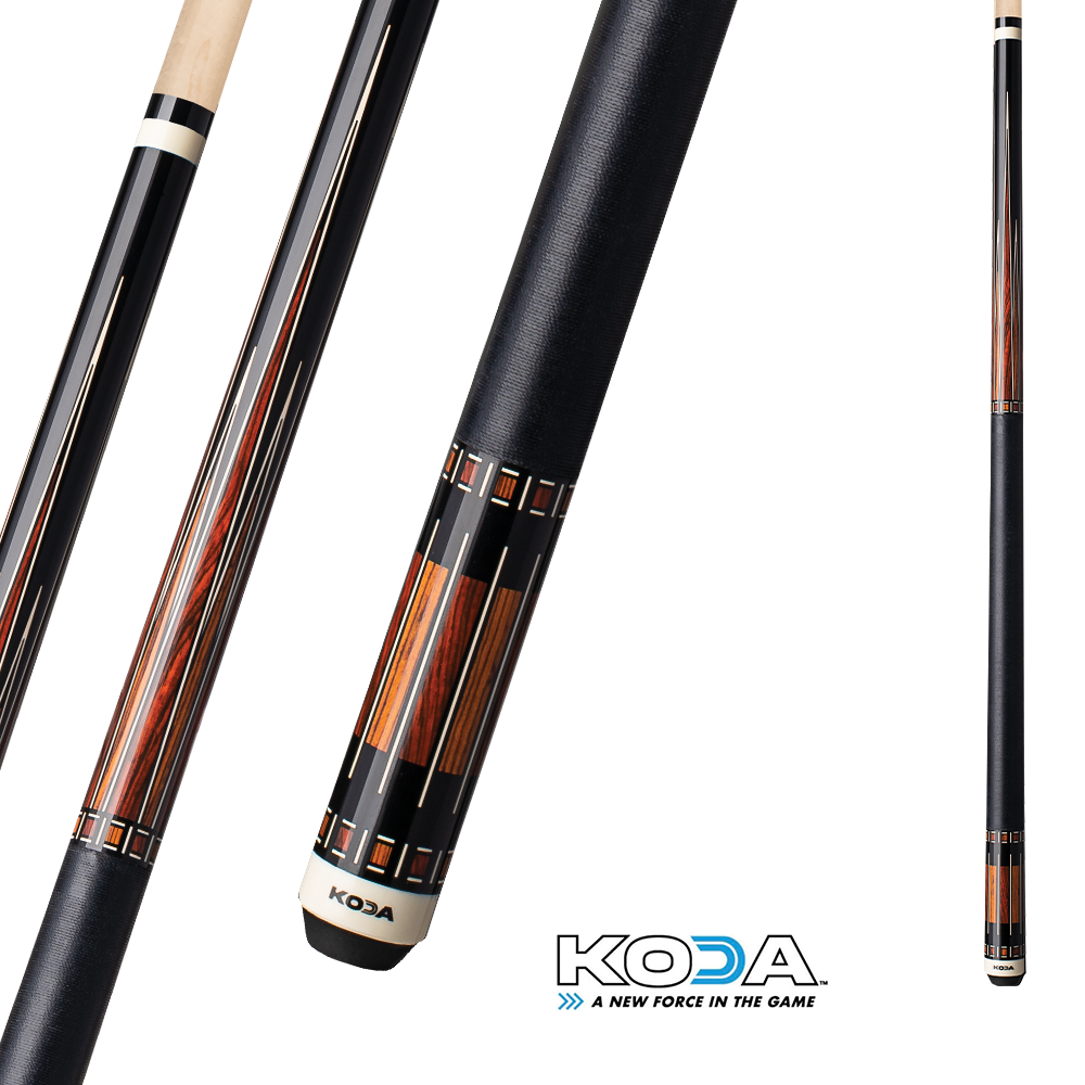 BAGUETTE DE BILLARD KODA SPORT KD50 - NOIR ET BRUN 12MM 19OZ