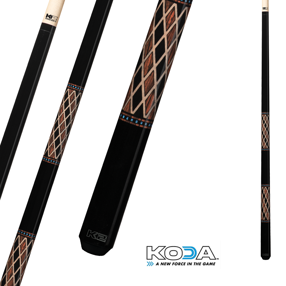 BAGUETTE DE BILLARD KODA SPORT KL116 - NOIRE ET BRUNE 11.75MM 19OZ
