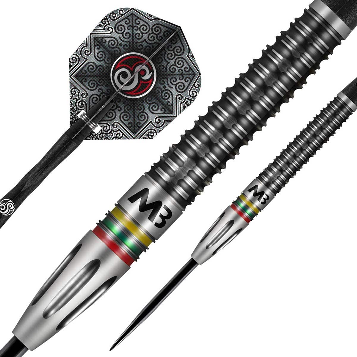 SHOT PRO SERIES - MINDAUGAS BARAUSKAS STEEL TIP DART SET - 90% TUNGSTEN BARRELS