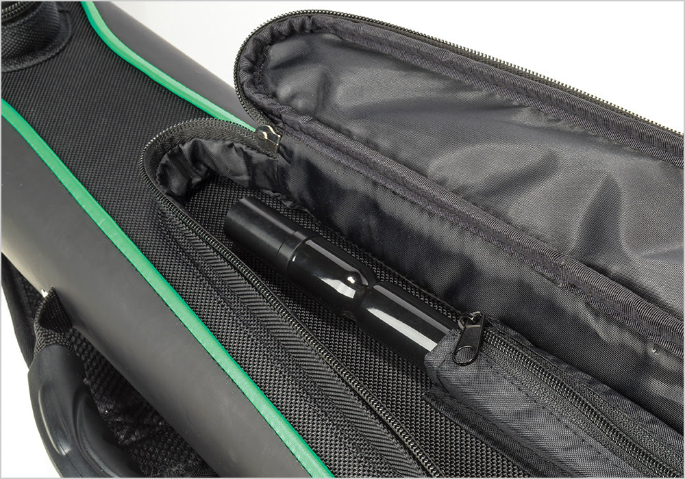 MCDERMOTT SPORT CASE BLACK/GREEN HARD CUE CASE 3B/5S