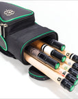 MCDERMOTT SPORT CASE BLACK/GREEN HARD CUE CASE 3B/5S