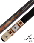 BAGUETTE DE BILLARD MEUCCI GAMBLER 3 SPADES NOIRE GRIP 12.5MM 19OZ