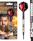 SHOT MICHAEL SMITH ACHIEVE SOFT TIP DART SET - 90% TUNGSTEN BARRELS